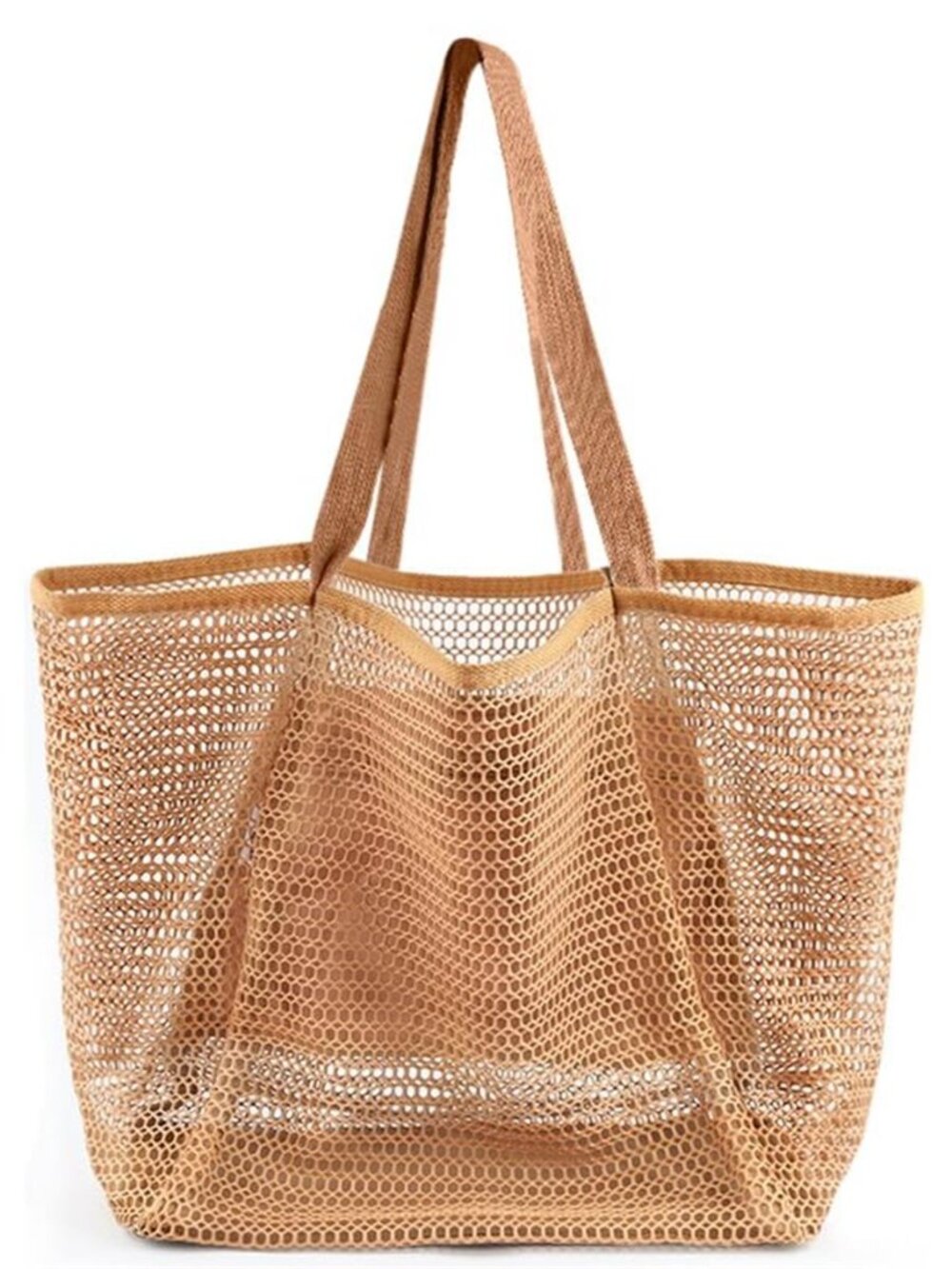 Beach Bags for Women Summer Travel Mesh Tote Bag with Large Inner